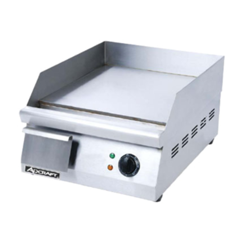 Adcraft GRID-16 Countertop Electric Griddle, A Compact Commercial Electric Griddle Ideal For Cafés And Food Trucks.