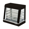 Adcraft HD-26 Countertop Heated Food Display Case Featuring Clear Glass Doors And Multiple Shelves