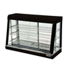Countertop Heated Food Display Case With Clear Sliding Glass Doors And Multiple Shelves for Hot Food Display