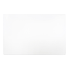 High Density Plastic Cutting Board 12x18 in white for commercial food prep and easy sanitation.