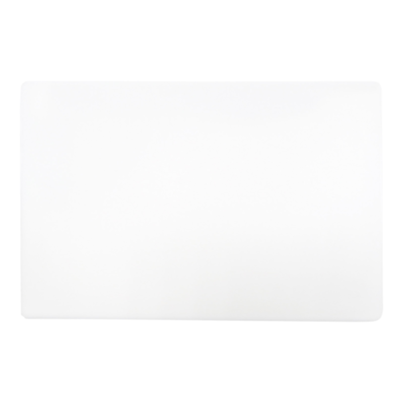 High Density Plastic Cutting Board 12x18 In White Ideal For Clean And Durable Food Prep Workspaces