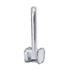 Aluminum Meat Tenderizer Mallet With Textured And Smooth Surfaces For Efficient Meat Preparation.