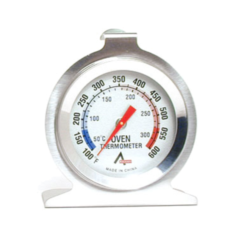 Adcraft OT-2 oven thermometer 2 inch dial with 2-inch dial, 100 F-600 F temperature gauge for accurate oven checks