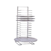 Adcraft PZ-19029 Pizza Pan Rack 15 Slots Perfect For Busy Pizzerias To Organize Prepped Pies And Reduce Clutter.