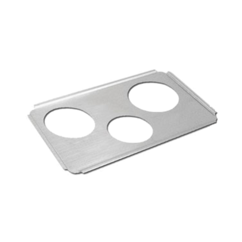 Adcraft SAP-566 Stainless Steel Steam Table Adapter Plate With Multiple Holes For Foodservice.