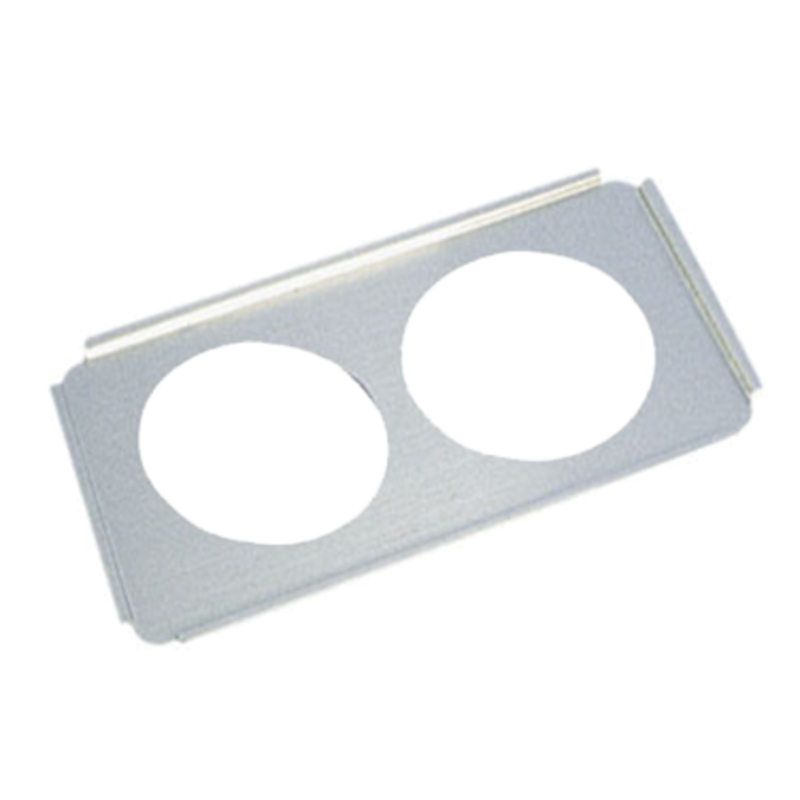 Adcraft SAP-88 Stainless Steel Steam Table Adapter With Two 8-1/2" Holes For Foodservice Efficiency