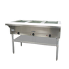 Adcraft ST-120/3 48.5"W 3-Well Electric Steam Table For Hot Food Holding In Commercial Settings.