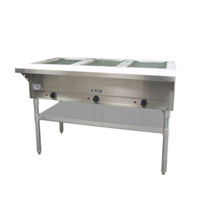 Adcraft ST-120/3 3-Well Electric Steam Table For Reliable Hot Holding In Commercial Settings.