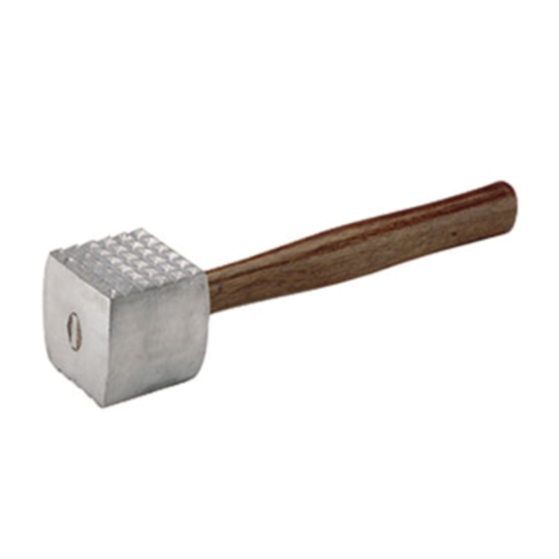Adcraft TWH-2 Wooden Meat Tenderizer Mallet With 13-1/8" Long Wooden Handle For Kitchen Use