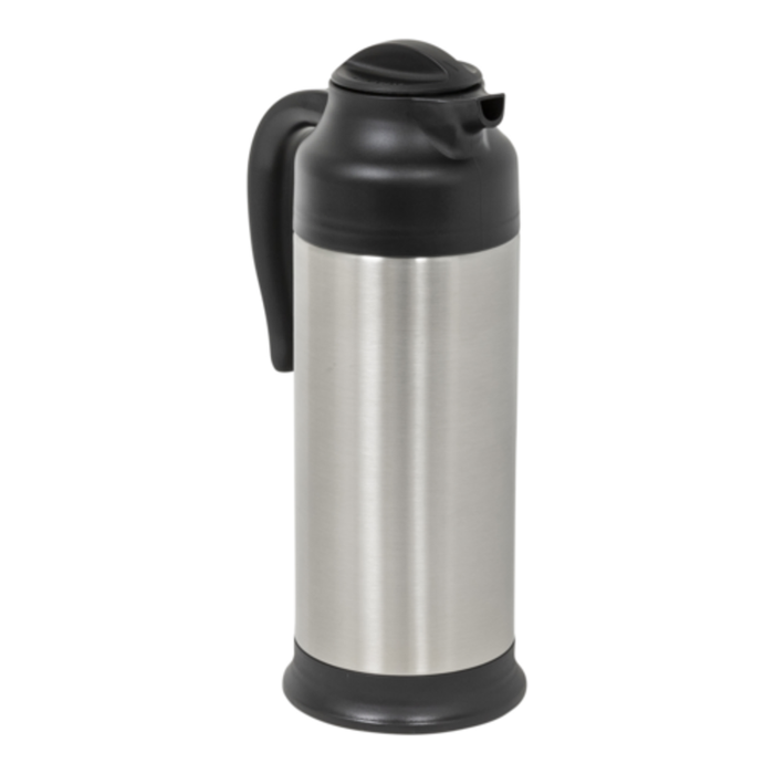 Admiral Craft FVFE2000 2000ml Stainless Steel Push Button Beverage Server vacuum insulated stainless carafe with handle