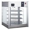Admiral Craft HDRP-158 Countertop Pizza Display Warmer With Rotating Shelves For Hot Food Presentation.