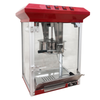 Admiral Craft PCM-8 8 Oz Popcorn Machine In Bright Red Color With Glass Display And Easy Operation