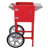 Admiral Craft Popcorn Machine Cart Featuring A Vibrant Red Design And Durable Wheels For Easy Mobility