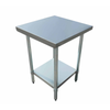Admiral Craft WT-2424-E 24x24 Stainless Steel Work Table Ideal For Kitchen Prep And Organization