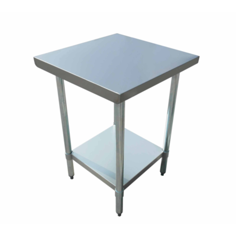 Admiral Craft WT-2424-E 24x24 Stainless Steel Work Table Ideal For Kitchen Prep And Organization