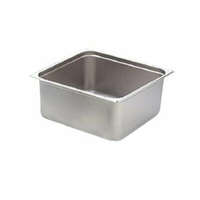 Omcan 80615 13-7/8" x 12-2/3" 2/3 Size Stainless Steel Steam Table Pan