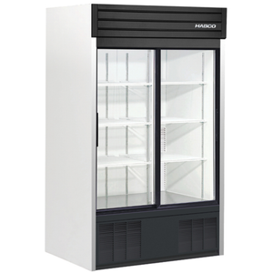HABCO SE42HCSAG Vitrine réfrigérée à deux sections avec porte vitrée de 47,5 po