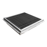 Omcan 44612 Drain de plancher commercial en acier inoxydable durable avec grille amovible