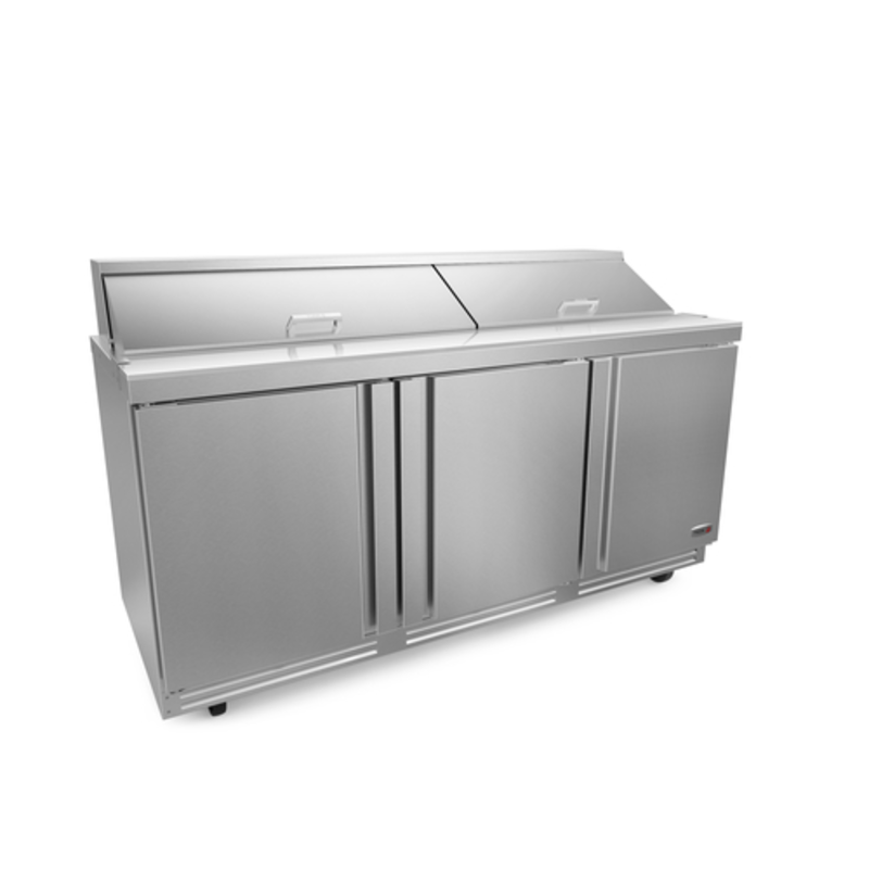 Fagor FST-72-18-N 72 Inch Sandwich Salad Prep Table Featuring Stainless Steel Finish