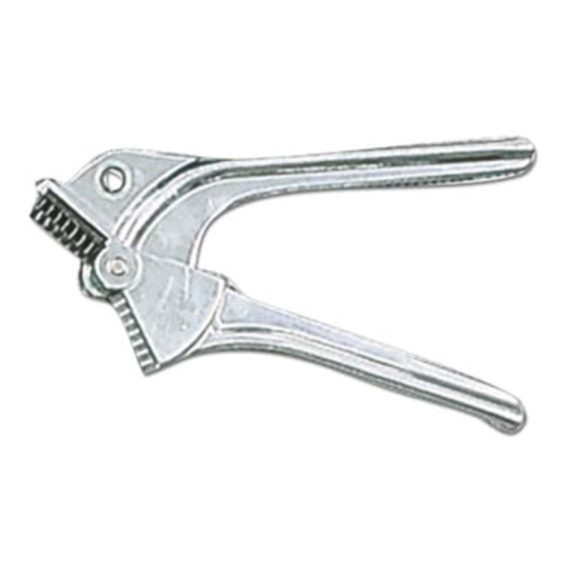 Self-Cleaning Garlic Press Made Of Die Cast Aluminum, Ideal For Quick Garlic Prep In The Kitchen.
