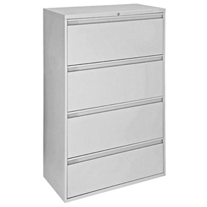 Omcan 45791 36" Wide Light Gray Lateral File Cabinet