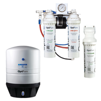 OptiPure Reverse Osmosis Water Treatment System With Filters And Storage Tank For Water Purification
