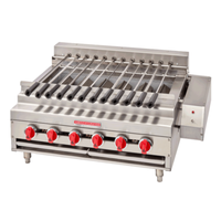 American Range ARKB-36-R 42" Gas Countertop Rotisserie Broiler Featuring Multiple Skewers And Control Knobs