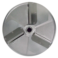 Crinkle Cut Slicing Disc Plate by Eurodib, 1/4-inch blade, designed for food processors to create crinkle cuts.
