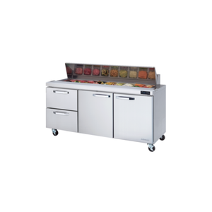 Blueair BLPT72-D2L-HC 72-Inch Refrigerated Sandwich Prep Table