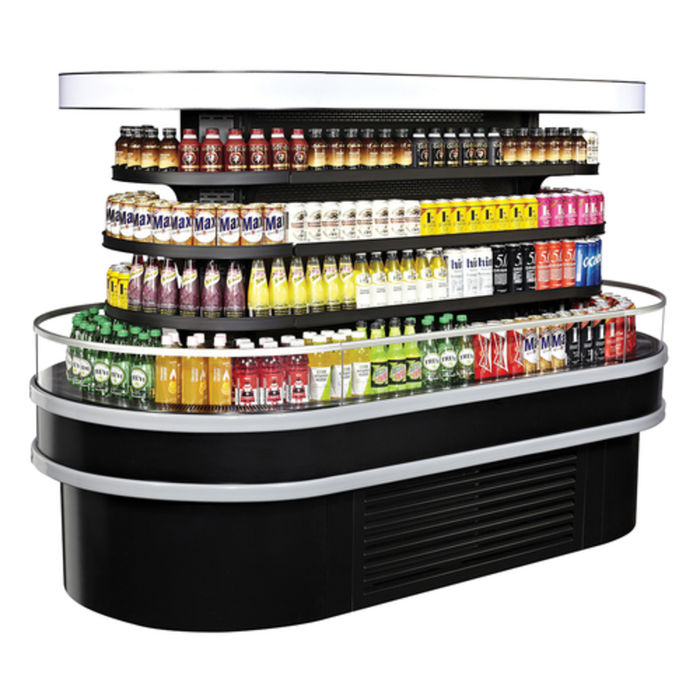 Turbo Air TIOM-48RSRB-N 48"W Self-Serve Refrigerated Island Display Merchandiser