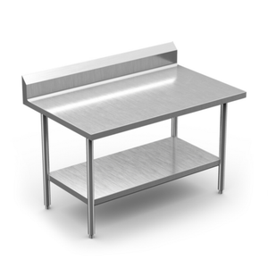 Winholt DTSBB-3096-14 96"L x 30"W Stainless Steel Work Table