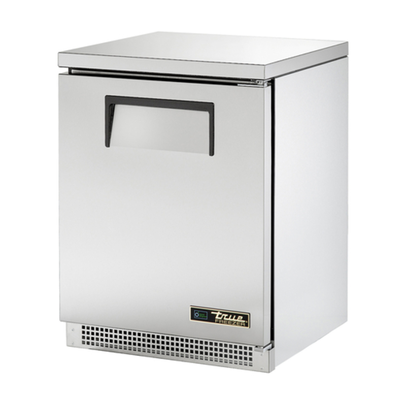 True Manufacturing 24 Inch Undercounter Freezer With Solid Door For Commercial Kitchen Use