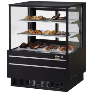 Turbo Air TCGB-36UF-DR-W(B) 36-1/2"W Non-Refrigerated Bakery Display Case