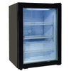 Omcan 47239 3.5 cu.ft. Countertop Display Glass Door Freezer Merchandiser with LED-lit interior and adjustable wire shelves