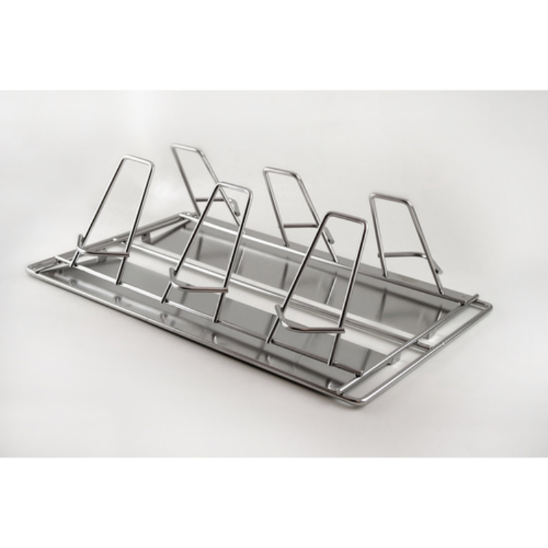 Alt Tag: Alto-Shaam 5020829 6-Chicken Capacity Poultry Roasting Rack for 20-20 Ovens stainless steel rack accessory