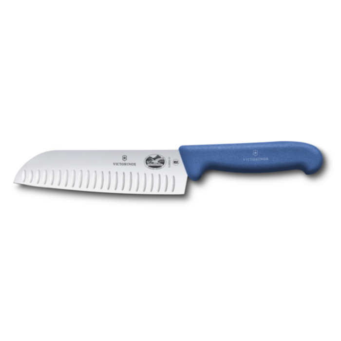 Victorinox 5.2522.17 7-Inch Granton Edge Asian Santoku Knife Red