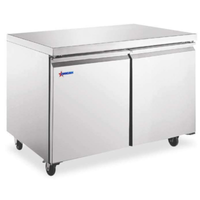Omcan 50102 Undercounter Refrigerator 36.2" Two-Door 8.7 cu. ft.