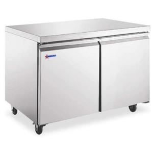 Omcan 50102 Undercounter Refrigerator 36.2" Two-Door 8.7 cu. ft.