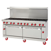 72 Inch Gas Restaurant Range With 12 Burners And Stainless Steel Construction From American Range