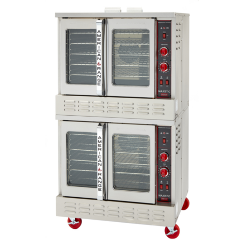 American Range MSD-HE Double Deck Full-Size Gas Convection Oven double-deck commercial stainless steel ENERGY STAR oven