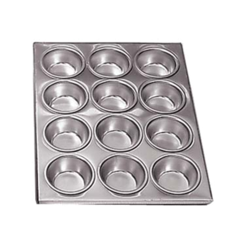 Commercial Aluminum Muffin Pan With 12 Cups For Baking Muffins And Cupcakes In Professional Kitchens