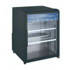 Ancaster AFE 24.4" Countertop Glass Door Merchandiser Refrigerator Cooler Displaying Chilled Items.
