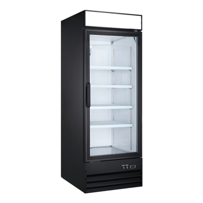 Ancaster AFE GF23 31 Inch One Door Reach-In Glass Freezer single glass door commercial freezer with adjustable shelves