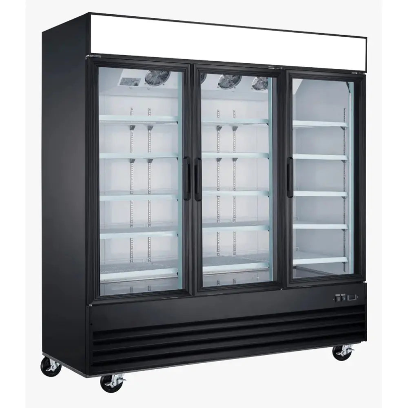 Ancaster AFE GF60 79.5" Three Glass Door Commercial Glass Door Freezer For Retail Use
