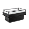 Alt Tag: Ancaster AFE IC61 61-inch Refrigerated Island Display Merchandiser Case open-top black refrigerated island display case