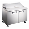Ancaster AFE-PTS-47 47-Inch Refrigerated Sandwich Prep Table With Two Doors For Organized Ingredient Storage