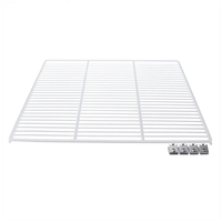 Ancaster Food Equipment Additional Shelf wire storage rack shelf for commercial refrigeration, durable white metal shelf with mounting clips