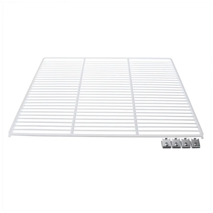 Ancaster Food Equipment Additional Shelf wire storage rack shelf for commercial refrigeration, durable white metal shelf with mounting clips