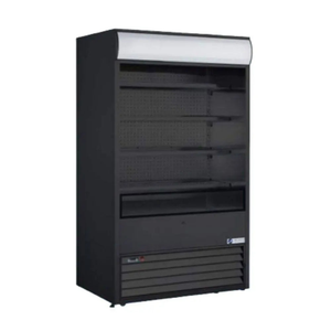 Alt Tag: Ancaster Food Equipment RTS-700L 47.2-inch Commercial Sliding Door Cooler black 700L beverage display cooler