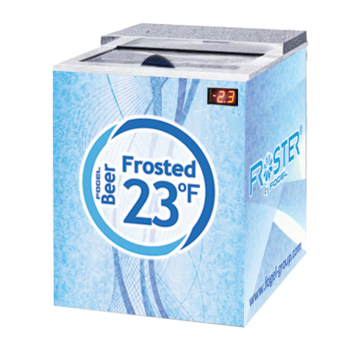 Fogel FROSTER-B-25-HCB Réfrigérateur horizontal sous comptoir à givrage de bière de 66 cm de largeur et 141,6 litres